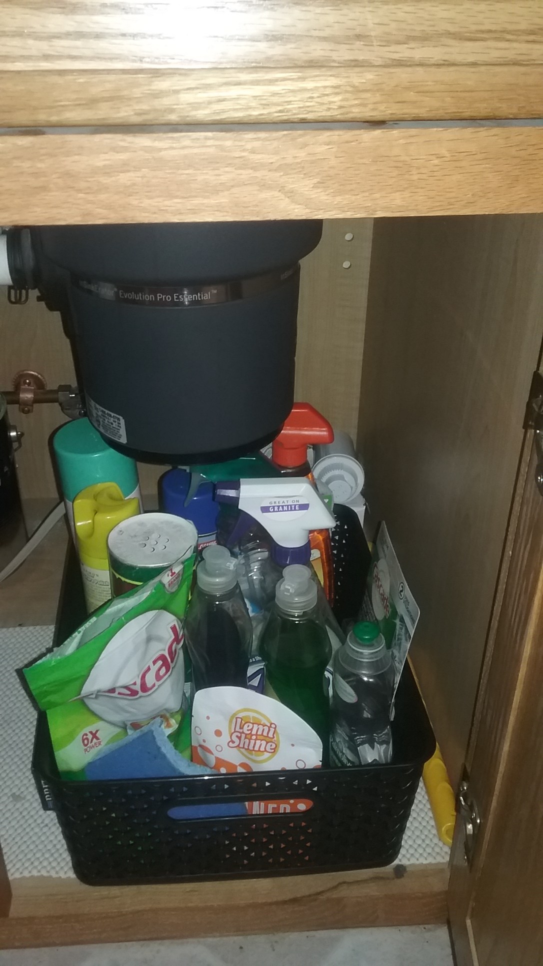 under kitchen sink