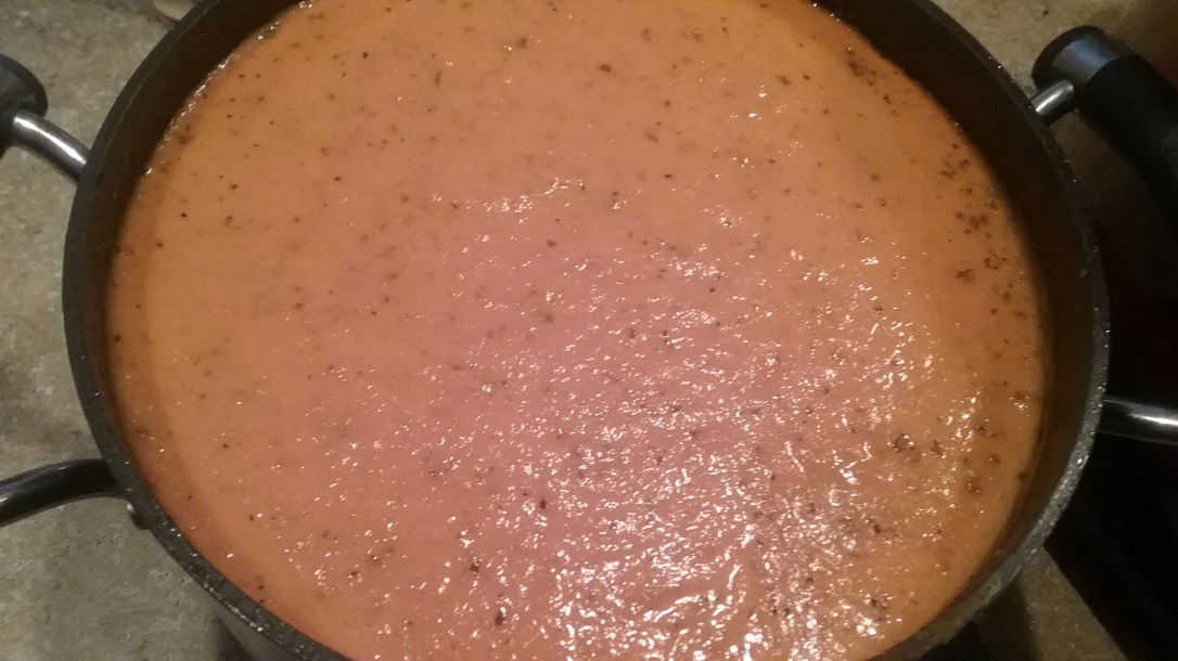 Roasted tomato red pepper soup